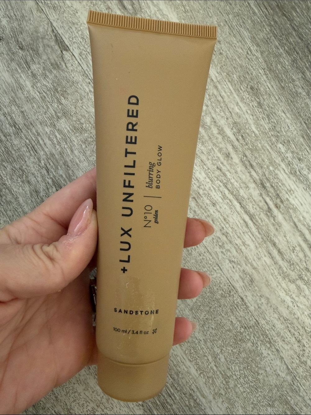 Lux Unfiltered Sandstone Body Glow Moisturizer - Warm Sand